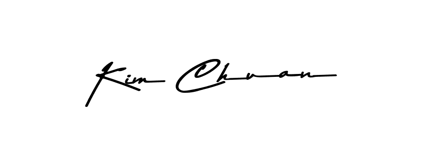 How to make Kim Chuan name signature. Use Asem Kandis PERSONAL USE style for creating short signs online. This is the latest handwritten sign. Kim Chuan signature style 9 images and pictures png