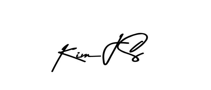 Make a beautiful signature design for name Kim J S. With this signature (Asem Kandis PERSONAL USE) style, you can create a handwritten signature for free. Kim J S signature style 9 images and pictures png