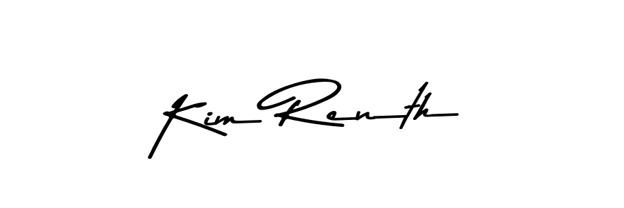 Kim Renth stylish signature style. Best Handwritten Sign (Asem Kandis PERSONAL USE) for my name. Handwritten Signature Collection Ideas for my name Kim Renth. Kim Renth signature style 9 images and pictures png