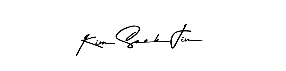 Also You can easily find your signature by using the search form. We will create Kim Soek Jin name handwritten signature images for you free of cost using Asem Kandis PERSONAL USE sign style. Kim Soek Jin signature style 9 images and pictures png