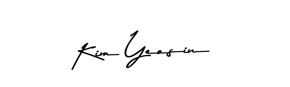 Make a beautiful signature design for name Kim Yeosin. With this signature (Asem Kandis PERSONAL USE) style, you can create a handwritten signature for free. Kim Yeosin signature style 9 images and pictures png