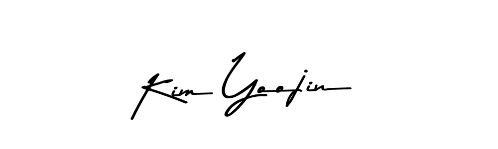 Make a beautiful signature design for name Kim Yoojin. With this signature (Asem Kandis PERSONAL USE) style, you can create a handwritten signature for free. Kim Yoojin signature style 9 images and pictures png