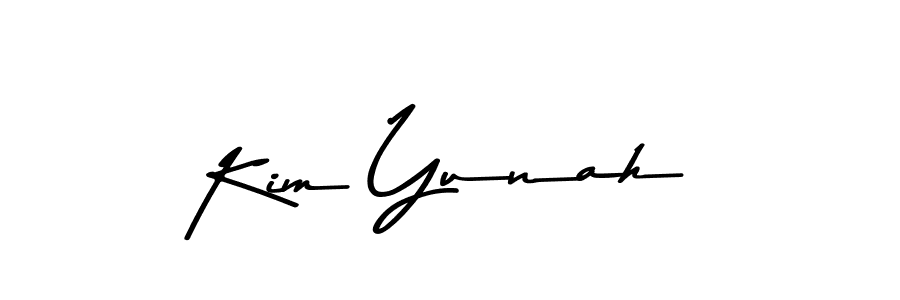 The best way (Asem Kandis PERSONAL USE) to make a short signature is to pick only two or three words in your name. The name Kim Yunah include a total of six letters. For converting this name. Kim Yunah signature style 9 images and pictures png