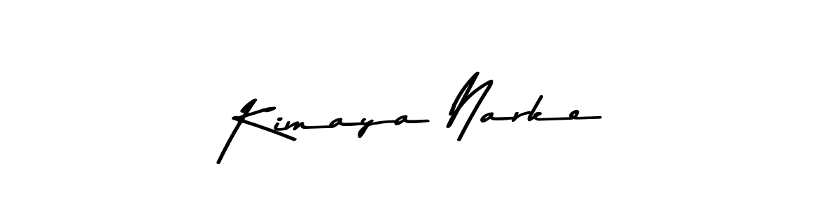 Use a signature maker to create a handwritten signature online. With this signature software, you can design (Asem Kandis PERSONAL USE) your own signature for name Kimaya Narke. Kimaya Narke signature style 9 images and pictures png