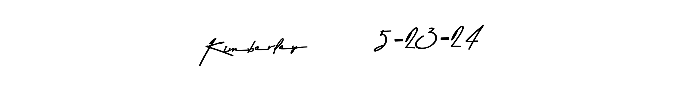 You should practise on your own different ways (Asem Kandis PERSONAL USE) to write your name (Kimberley       5-23-24) in signature. don't let someone else do it for you. Kimberley       5-23-24 signature style 9 images and pictures png