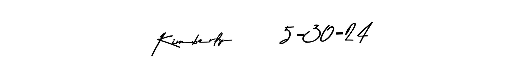 Similarly Asem Kandis PERSONAL USE is the best handwritten signature design. Signature creator online .You can use it as an online autograph creator for name Kimberly      5-30-24. Kimberly      5-30-24 signature style 9 images and pictures png