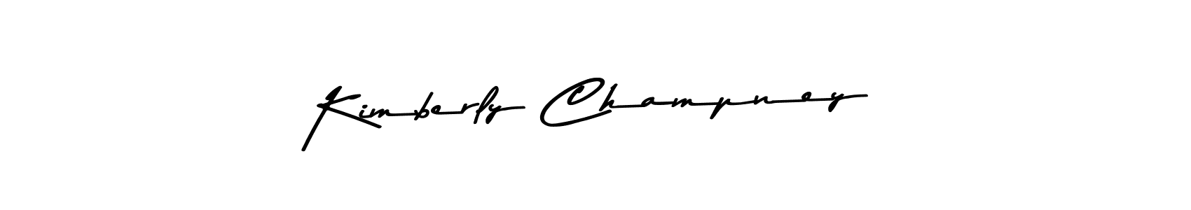 Make a beautiful signature design for name Kimberly Champney. With this signature (Asem Kandis PERSONAL USE) style, you can create a handwritten signature for free. Kimberly Champney signature style 9 images and pictures png