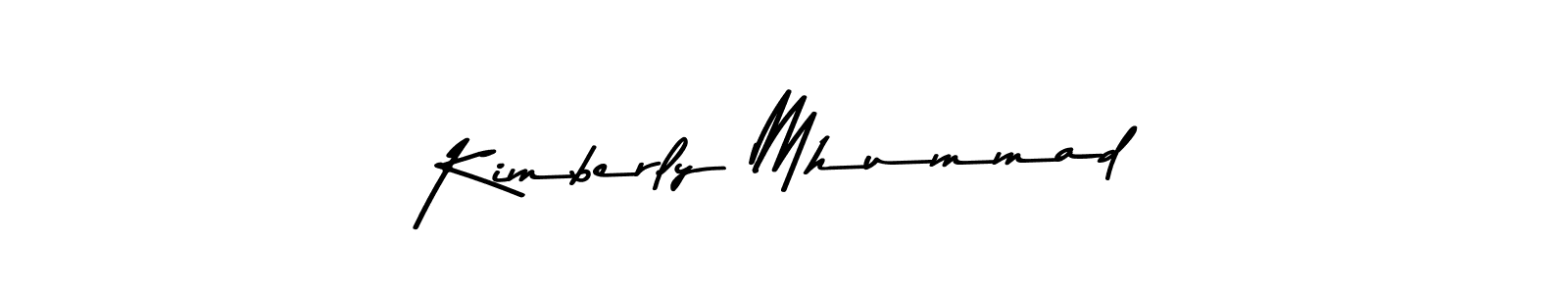 You should practise on your own different ways (Asem Kandis PERSONAL USE) to write your name (Kimberly Mhummad) in signature. don't let someone else do it for you. Kimberly Mhummad signature style 9 images and pictures png