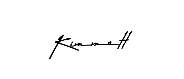How to make Kimmett signature? Asem Kandis PERSONAL USE is a professional autograph style. Create handwritten signature for Kimmett name. Kimmett signature style 9 images and pictures png