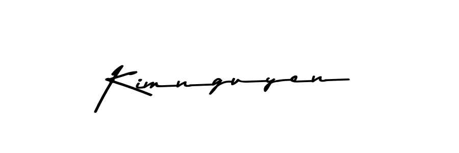 Use a signature maker to create a handwritten signature online. With this signature software, you can design (Asem Kandis PERSONAL USE) your own signature for name Kimnguyen. Kimnguyen signature style 9 images and pictures png