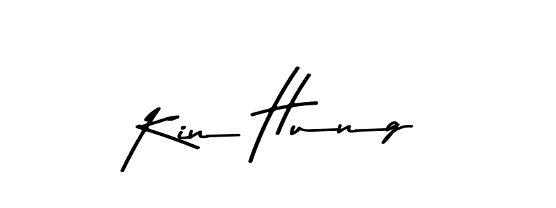 Design your own signature with our free online signature maker. With this signature software, you can create a handwritten (Asem Kandis PERSONAL USE) signature for name Kin Hung. Kin Hung signature style 9 images and pictures png