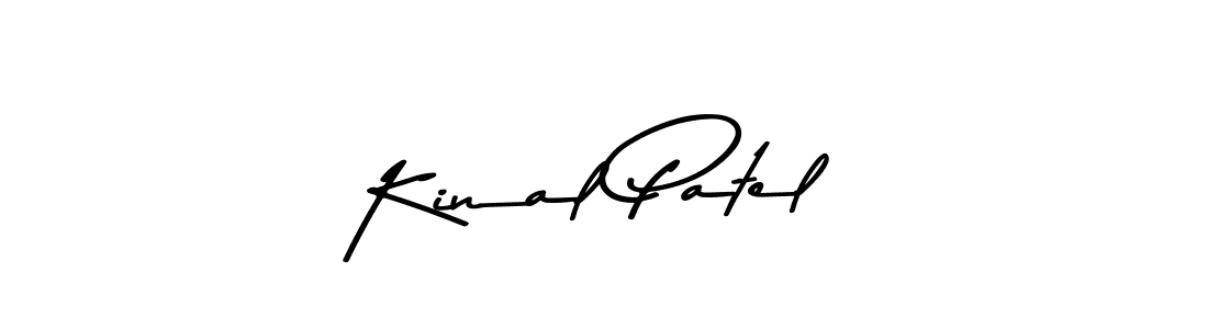 Use a signature maker to create a handwritten signature online. With this signature software, you can design (Asem Kandis PERSONAL USE) your own signature for name Kinal Patel. Kinal Patel signature style 9 images and pictures png