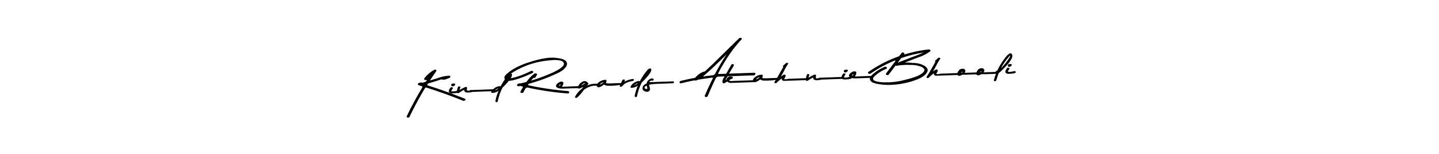 You can use this online signature creator to create a handwritten signature for the name Kind Regards  Akahnie Bhooli. This is the best online autograph maker. Kind Regards  Akahnie Bhooli signature style 9 images and pictures png