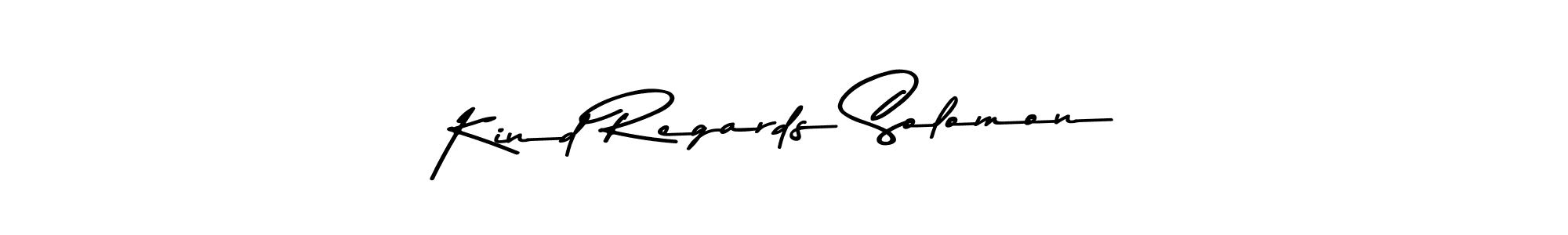 if you are searching for the best signature style for your name Kind Regards Solomon. so please give up your signature search. here we have designed multiple signature styles  using Asem Kandis PERSONAL USE. Kind Regards Solomon signature style 9 images and pictures png