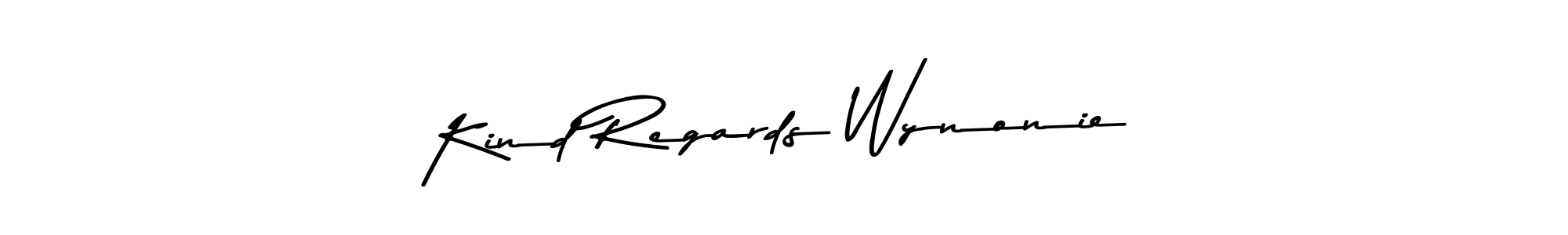 Kind Regards Wynonie stylish signature style. Best Handwritten Sign (Asem Kandis PERSONAL USE) for my name. Handwritten Signature Collection Ideas for my name Kind Regards Wynonie. Kind Regards Wynonie signature style 9 images and pictures png