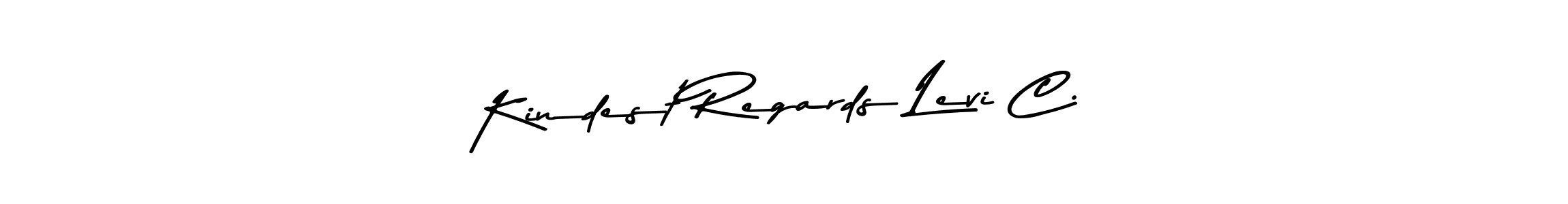 Create a beautiful signature design for name Kindest Regards Levi C.. With this signature (Asem Kandis PERSONAL USE) fonts, you can make a handwritten signature for free. Kindest Regards Levi C. signature style 9 images and pictures png