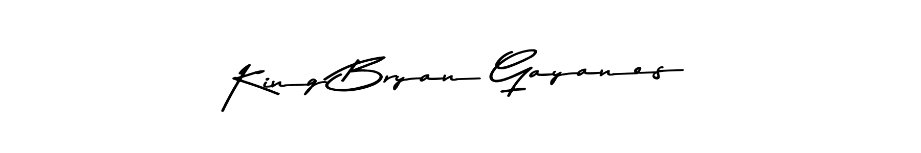 You should practise on your own different ways (Asem Kandis PERSONAL USE) to write your name (King Bryan Gayanes) in signature. don't let someone else do it for you. King Bryan Gayanes signature style 9 images and pictures png