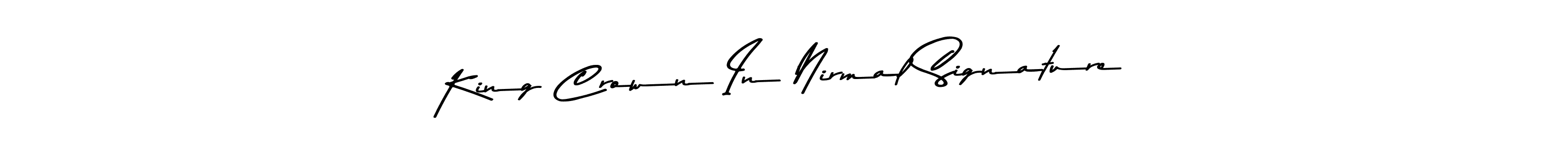 King Crown In Nirmal Signature stylish signature style. Best Handwritten Sign (Asem Kandis PERSONAL USE) for my name. Handwritten Signature Collection Ideas for my name King Crown In Nirmal Signature. King Crown In Nirmal Signature signature style 9 images and pictures png