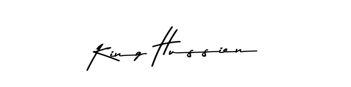 Design your own signature with our free online signature maker. With this signature software, you can create a handwritten (Asem Kandis PERSONAL USE) signature for name King Hussien. King Hussien signature style 9 images and pictures png