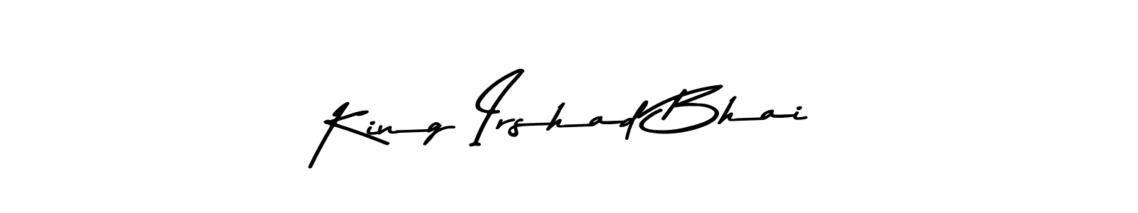 Design your own signature with our free online signature maker. With this signature software, you can create a handwritten (Asem Kandis PERSONAL USE) signature for name King Irshad Bhai. King Irshad Bhai signature style 9 images and pictures png