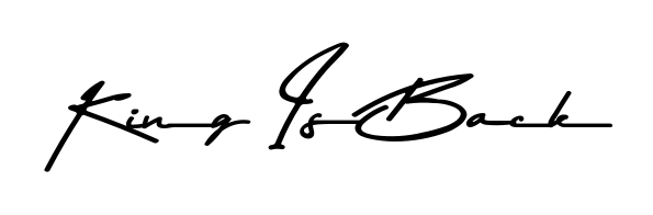 Once you've used our free online signature maker to create your best signature Asem Kandis PERSONAL USE style, it's time to enjoy signing your documents with King Is Back name. King Is Back signature style 9 images and pictures png