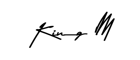 A classic penmanship look for King M. The Asem Kandis PERSONAL USE font brings timeless elegance and confidence to every signed document. King M signature style 9 images and pictures png