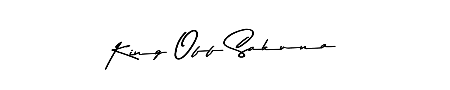 Use a signature maker to create a handwritten signature online. With this signature software, you can design (Asem Kandis PERSONAL USE) your own signature for name King Off Sakuna. King Off Sakuna signature style 9 images and pictures png