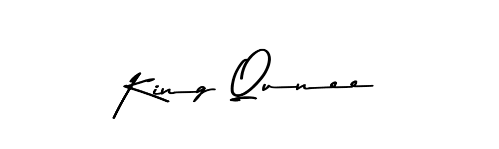 You should practise on your own different ways (Asem Kandis PERSONAL USE) to write your name (King Qunee) in signature. don't let someone else do it for you. King Qunee signature style 9 images and pictures png