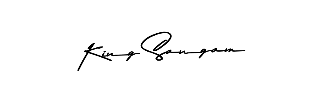 Here are the top 10 professional signature styles for the name King Sangam. These are the best autograph styles you can use for your name. King Sangam signature style 9 images and pictures png