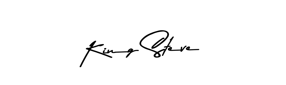 Design your own signature with our free online signature maker. With this signature software, you can create a handwritten (Asem Kandis PERSONAL USE) signature for name King Steve. King Steve signature style 9 images and pictures png