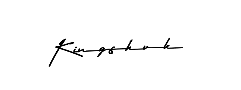 Create a beautiful signature design for name Kingshuk. With this signature (Asem Kandis PERSONAL USE) fonts, you can make a handwritten signature for free. Kingshuk signature style 9 images and pictures png