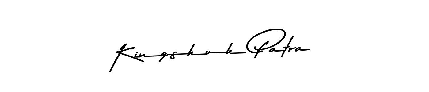 Kingshuk Patra stylish signature style. Best Handwritten Sign (Asem Kandis PERSONAL USE) for my name. Handwritten Signature Collection Ideas for my name Kingshuk Patra. Kingshuk Patra signature style 9 images and pictures png