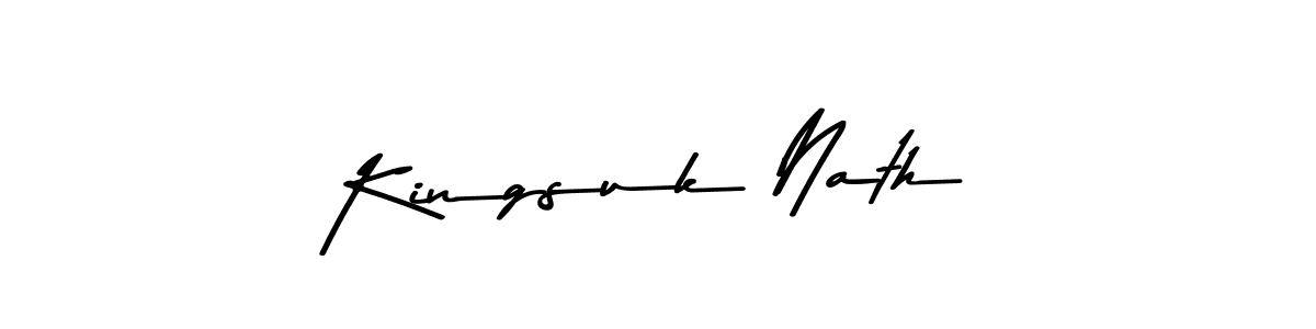 Make a beautiful signature design for name Kingsuk Nath. With this signature (Asem Kandis PERSONAL USE) style, you can create a handwritten signature for free. Kingsuk Nath signature style 9 images and pictures png