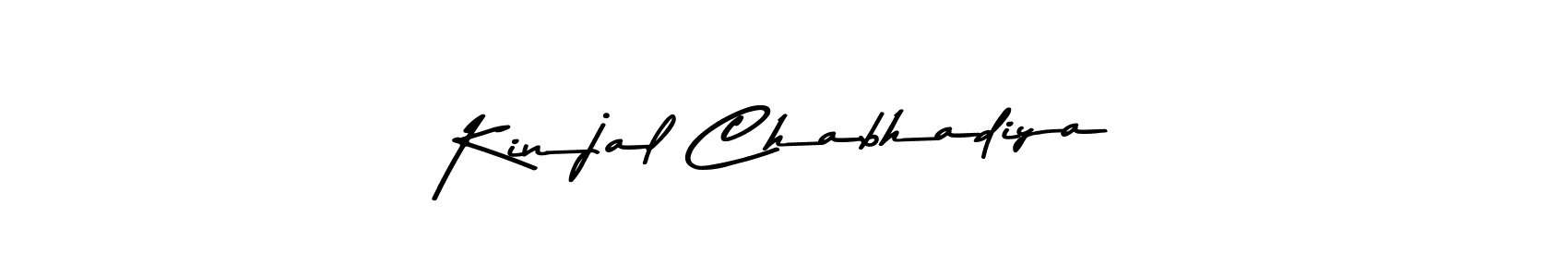 Similarly Asem Kandis PERSONAL USE is the best handwritten signature design. Signature creator online .You can use it as an online autograph creator for name Kinjal Chabhadiya. Kinjal Chabhadiya signature style 9 images and pictures png