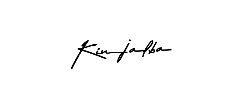 Use a signature maker to create a handwritten signature online. With this signature software, you can design (Asem Kandis PERSONAL USE) your own signature for name Kinjalba. Kinjalba signature style 9 images and pictures png