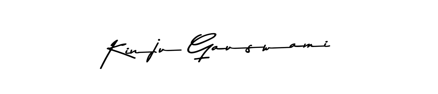 How to make Kinju Gauswami signature? Asem Kandis PERSONAL USE is a professional autograph style. Create handwritten signature for Kinju Gauswami name. Kinju Gauswami signature style 9 images and pictures png