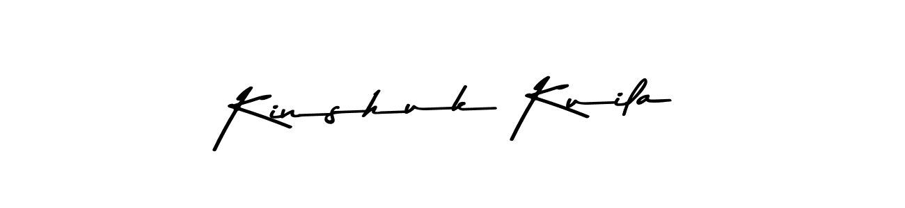 Create a beautiful signature design for name Kinshuk Kuila. With this signature (Asem Kandis PERSONAL USE) fonts, you can make a handwritten signature for free. Kinshuk Kuila signature style 9 images and pictures png