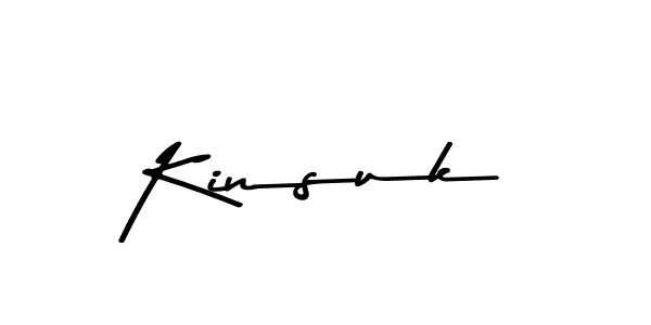 Design your own signature with our free online signature maker. With this signature software, you can create a handwritten (Asem Kandis PERSONAL USE) signature for name Kinsuk. Kinsuk signature style 9 images and pictures png