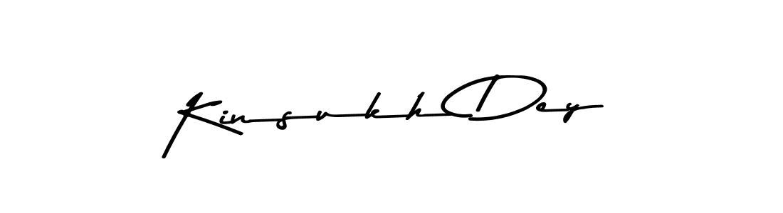 You should practise on your own different ways (Asem Kandis PERSONAL USE) to write your name (Kinsukh Dey) in signature. don't let someone else do it for you. Kinsukh Dey signature style 9 images and pictures png