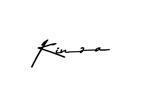 Create a beautiful signature design for name Kinza. With this signature (Asem Kandis PERSONAL USE) fonts, you can make a handwritten signature for free. Kinza signature style 9 images and pictures png