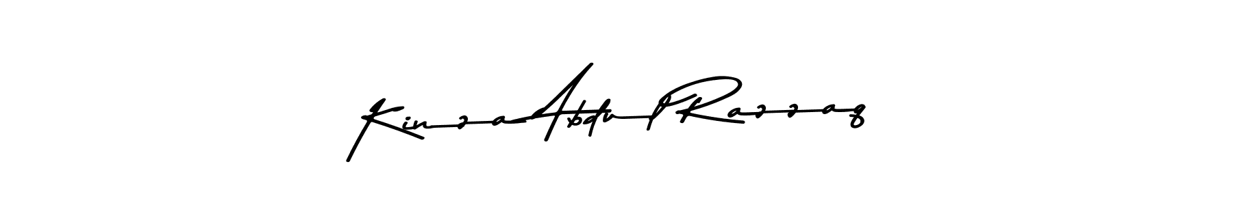 Make a beautiful signature design for name Kinza Abdul Razzaq. With this signature (Asem Kandis PERSONAL USE) style, you can create a handwritten signature for free. Kinza Abdul Razzaq signature style 9 images and pictures png