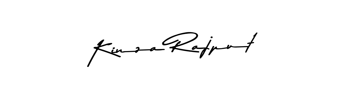 How to make Kinza Rajput name signature. Use Asem Kandis PERSONAL USE style for creating short signs online. This is the latest handwritten sign. Kinza Rajput signature style 9 images and pictures png