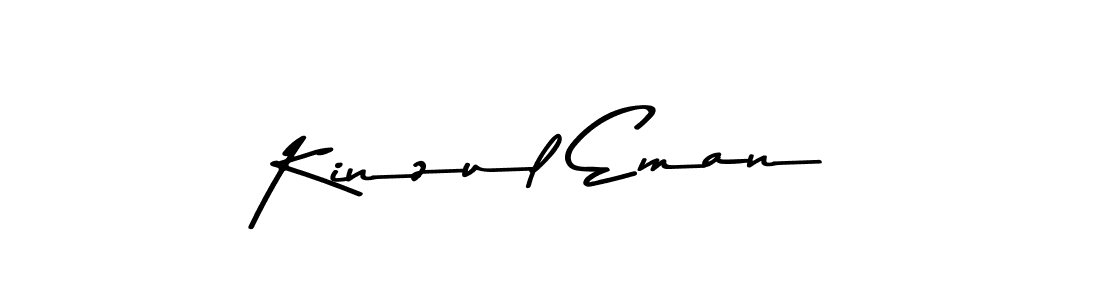 Make a beautiful signature design for name Kinzul Eman. With this signature (Asem Kandis PERSONAL USE) style, you can create a handwritten signature for free. Kinzul Eman signature style 9 images and pictures png