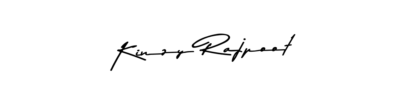 Make a beautiful signature design for name Kinzy Rajpoot. With this signature (Asem Kandis PERSONAL USE) style, you can create a handwritten signature for free. Kinzy Rajpoot signature style 9 images and pictures png