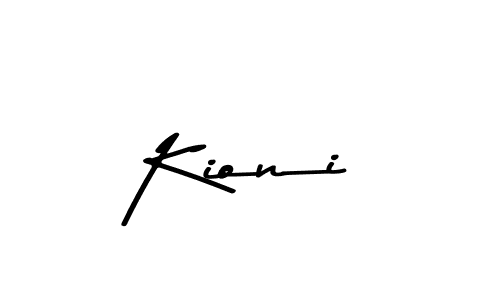 Use a signature maker to create a handwritten signature online. With this signature software, you can design (Asem Kandis PERSONAL USE) your own signature for name Kioni. Kioni signature style 9 images and pictures png