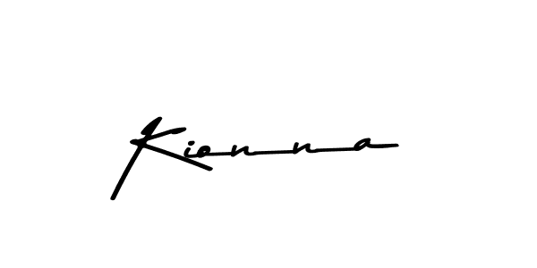 How to make Kionna name signature. Use Asem Kandis PERSONAL USE style for creating short signs online. This is the latest handwritten sign. Kionna signature style 9 images and pictures png