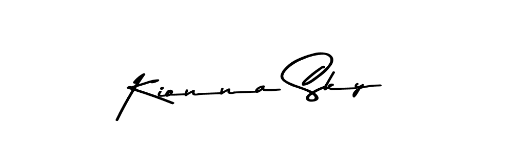 How to make Kionna Sky signature? Asem Kandis PERSONAL USE is a professional autograph style. Create handwritten signature for Kionna Sky name. Kionna Sky signature style 9 images and pictures png