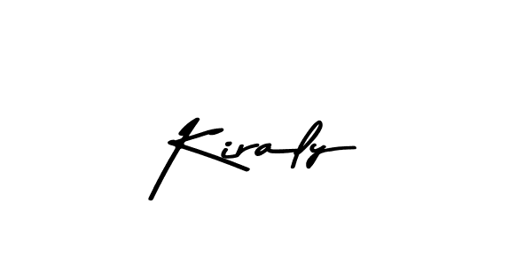 This is the best signature style for the Kiraly name. Also you like these signature font (Asem Kandis PERSONAL USE). Mix name signature. Kiraly signature style 9 images and pictures png