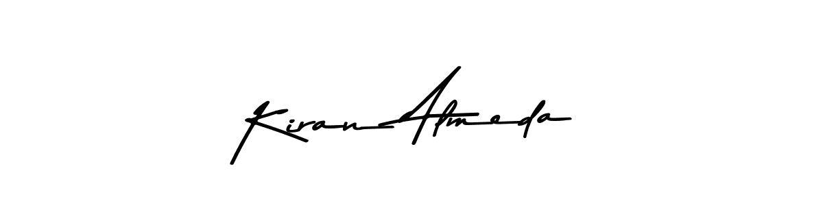 Design your own signature with our free online signature maker. With this signature software, you can create a handwritten (Asem Kandis PERSONAL USE) signature for name Kiran Almeda. Kiran Almeda signature style 9 images and pictures png