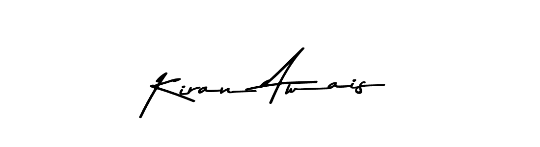 How to make Kiran Awais name signature. Use Asem Kandis PERSONAL USE style for creating short signs online. This is the latest handwritten sign. Kiran Awais signature style 9 images and pictures png